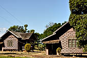 Traditional houses near the Kakku Pagoda complex. Shan State, Burma (Myanmar). 